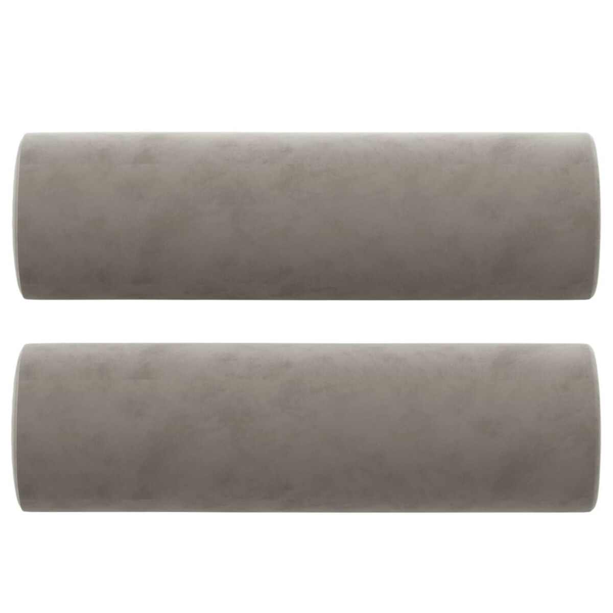 vidaXL 2-osobowa sofa z poduszkami, jasnoszara, 140 cm, aksamit