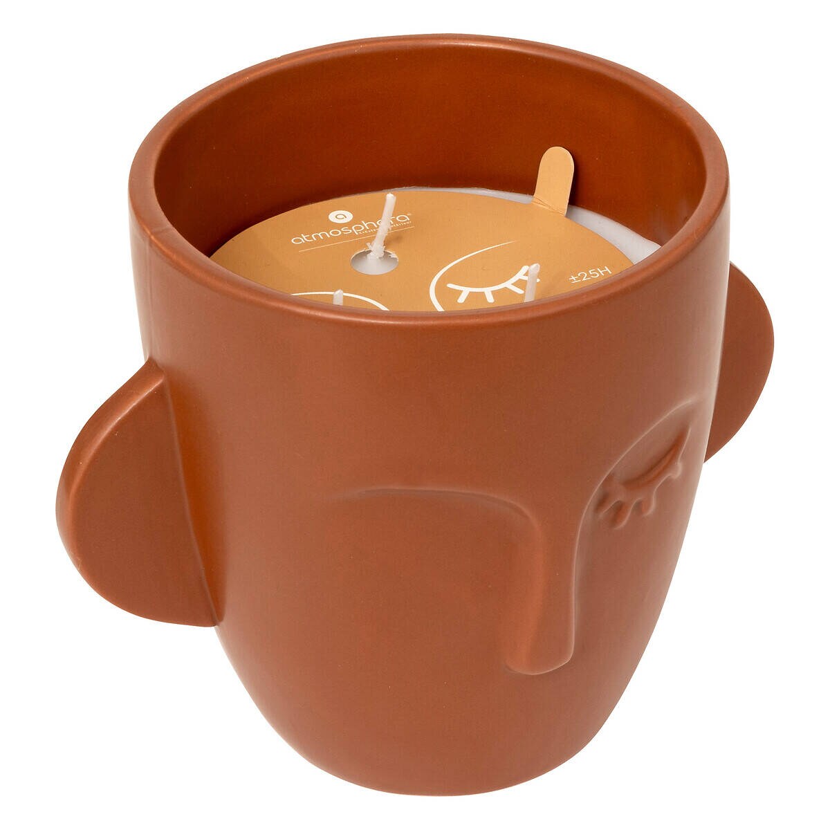 Świeca ozdobna, zapachowa MAYA, twarz, 520 g