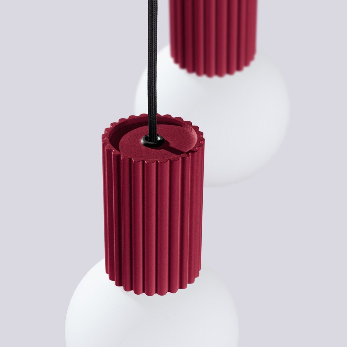 Lampa wisząca HALO 2P burgund