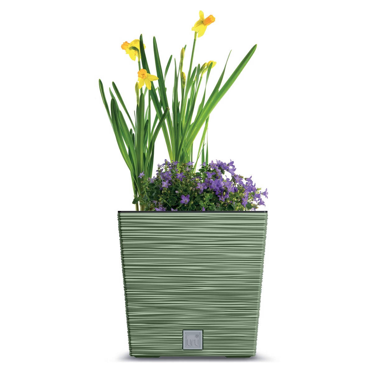 Doniczka Donica Ogrodowa 24 Cm Kwadratowa Na Taras Do Ogrodu Domu Zielona