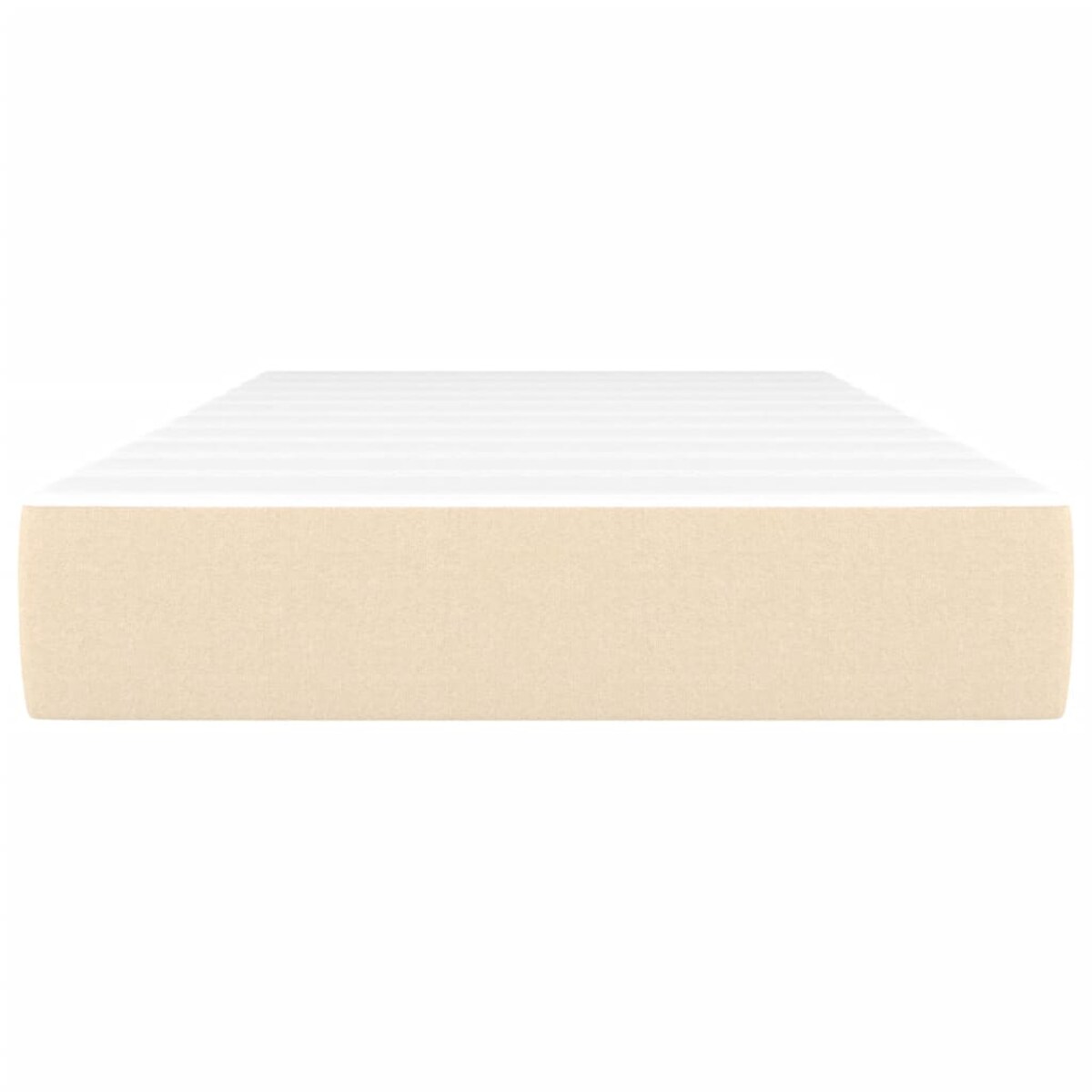 vidaXL Materac kieszeniowy, kremowy, 90x200x20 cm, tkanina