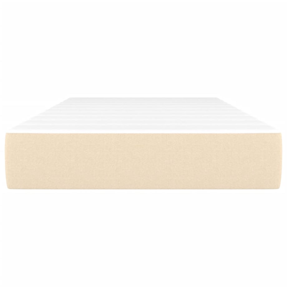 vidaXL Materac kieszeniowy, kremowy, 90x200x20 cm, tkanina