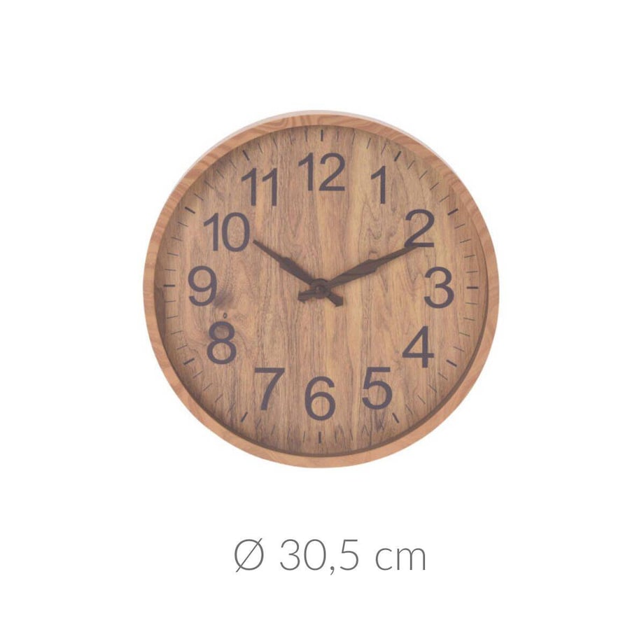 Zegar ścienny, duże cyfry, Ø 30,5 cm