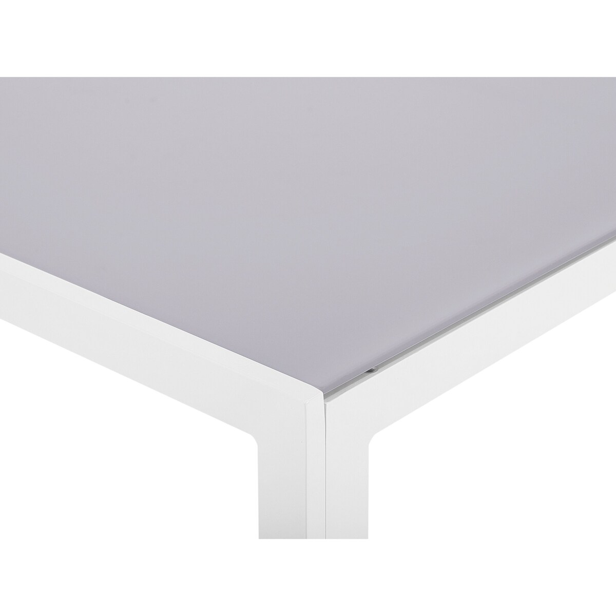 Stół ogrodowy szklany 160 x 90 cm szary CATANIA