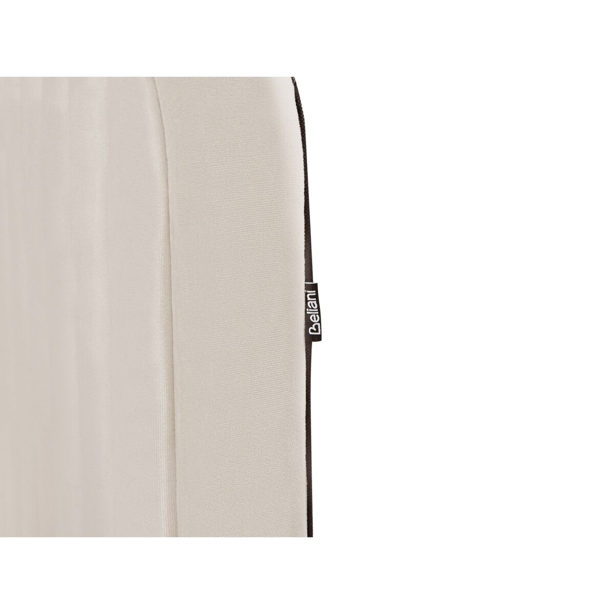 Łóżko welurowe 140 x 200 cm beżowe BRIN