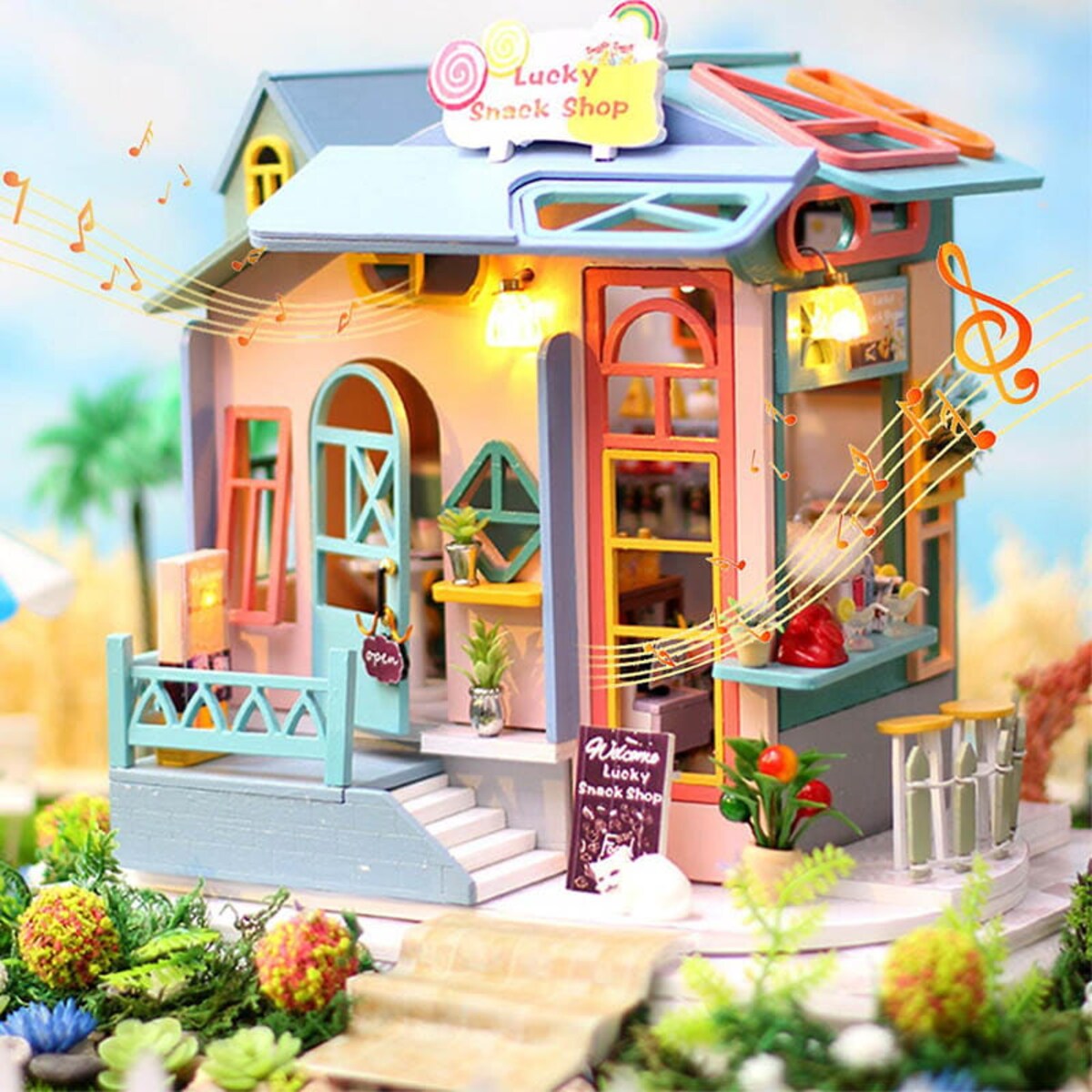 Miniaturowy domek - Landrynkowy świat