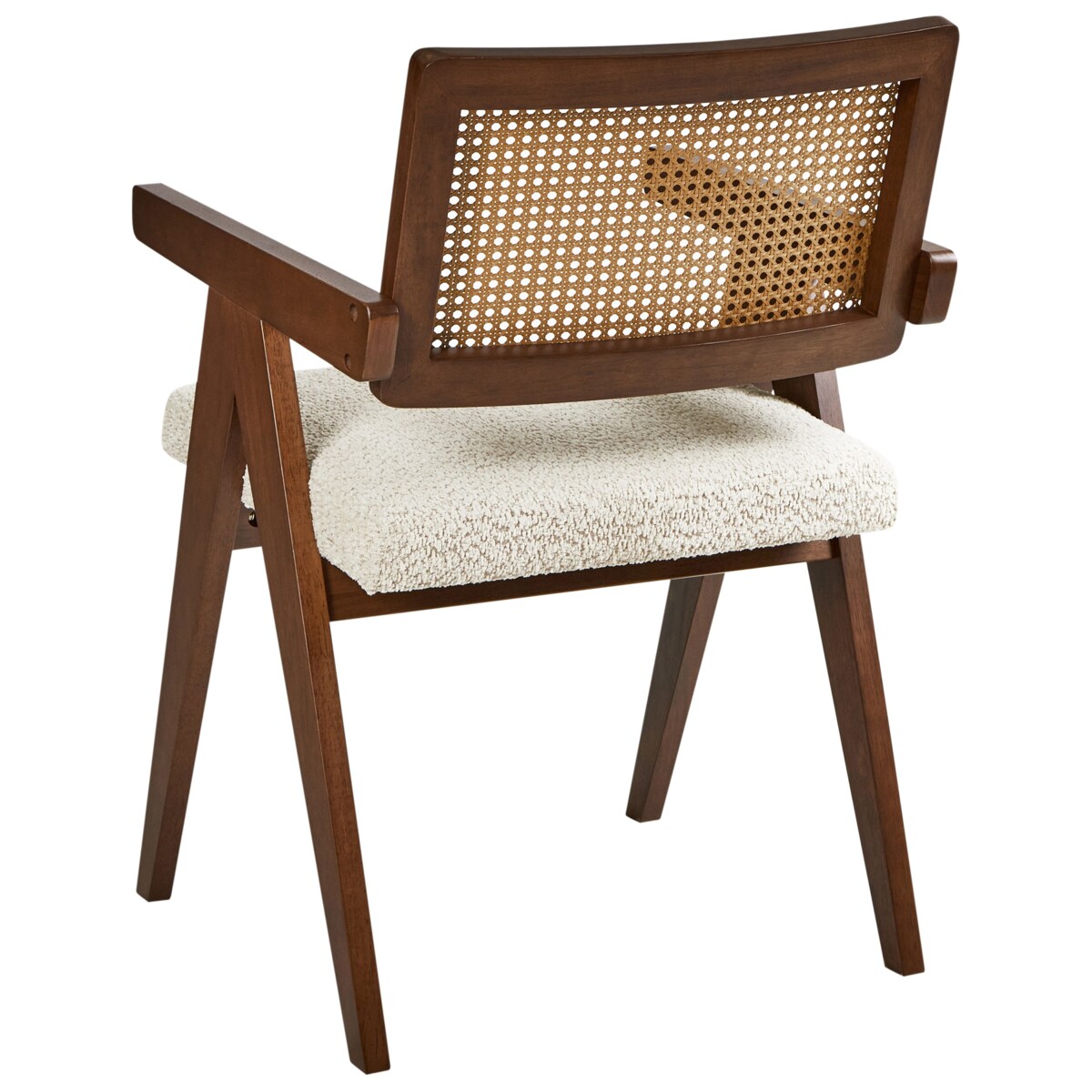 Zestaw 2 krzeseł do jadalni AVA Drewno Ciemnobrązowy