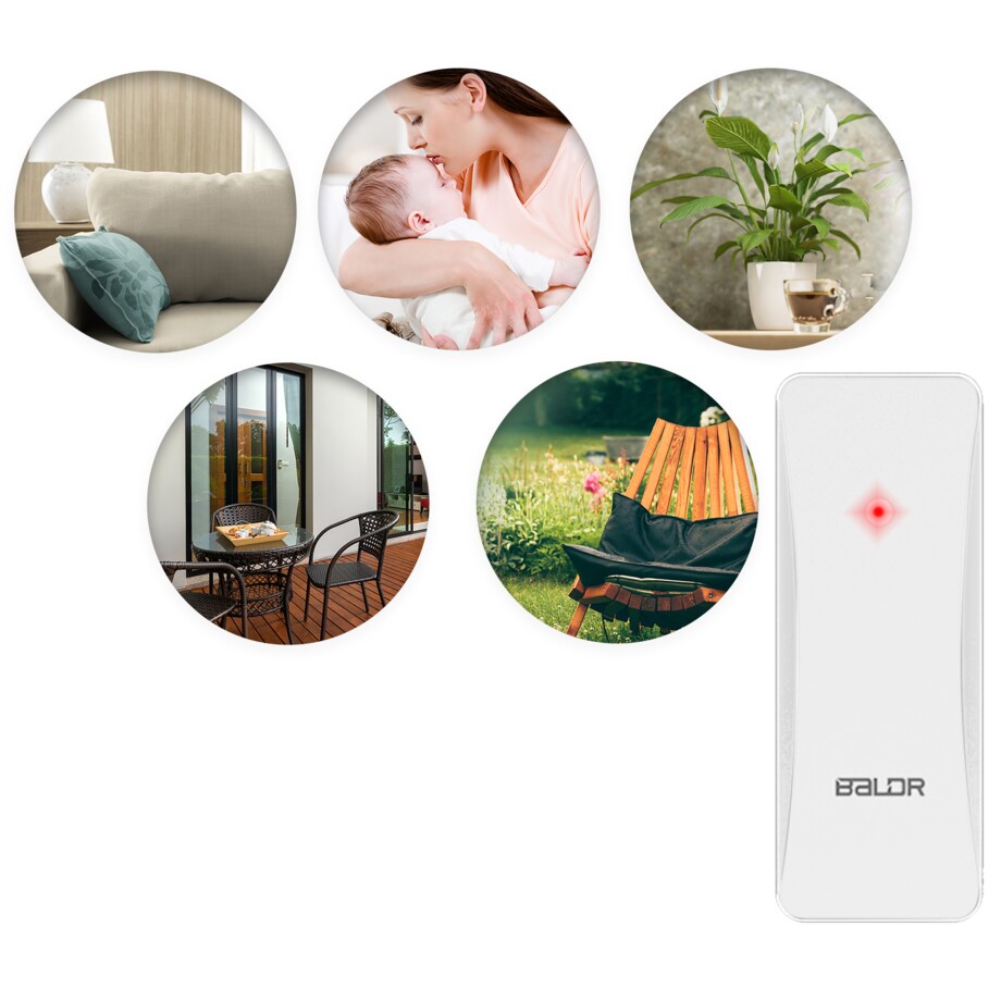 Bezprzewodowa stacja pogodowa pogody higrometr Baldr