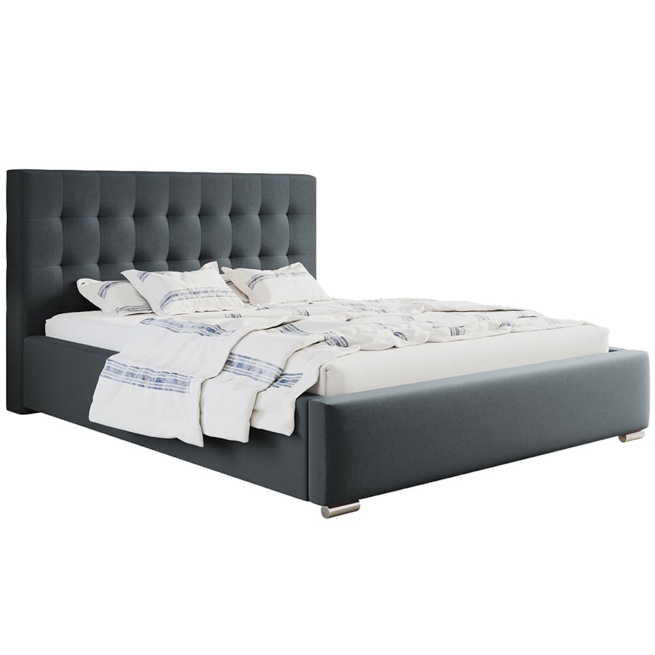 Łóżko sypialniane 140x200 BEN 2- grafit