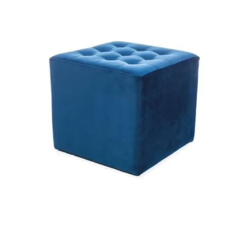 Pufa LORI VELVET granatowa