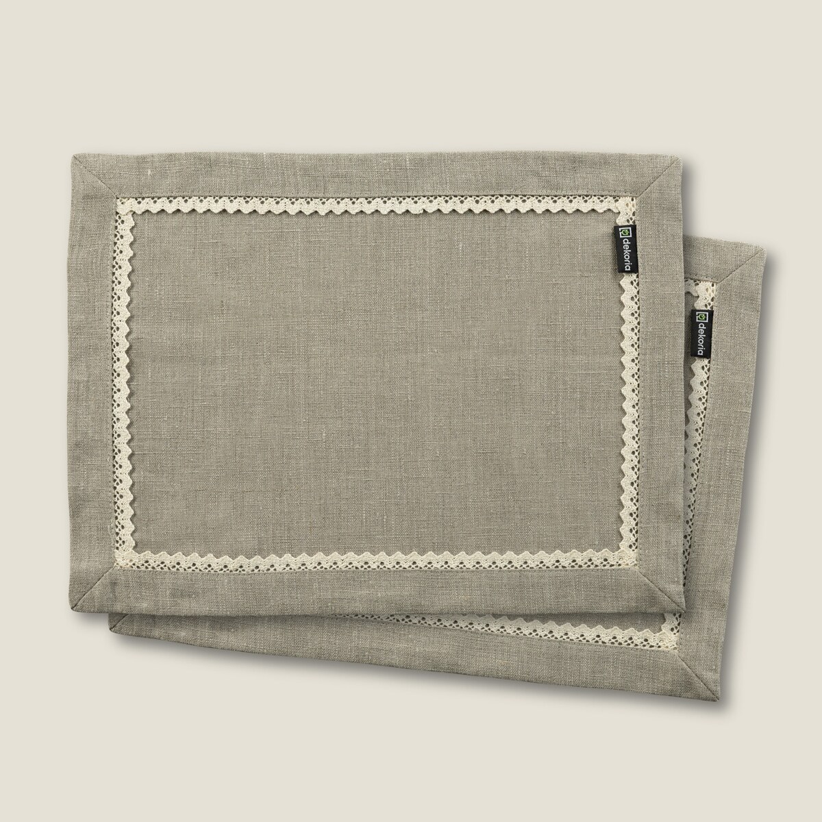 Podkładka z koronką 30x40 cm 2 szt. 30x40 lniany