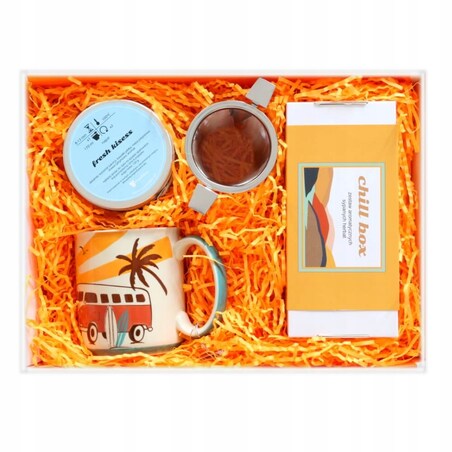 Idealny Herbaciany zestaw box prezentowy w letnim motywie na każdą okazje