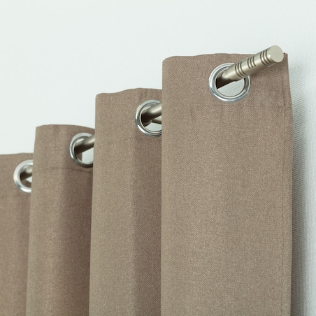 Zasłona BASIC na kółkach 140x280cm cappuccino 1 szt. 140x280 beżowy-brązowy