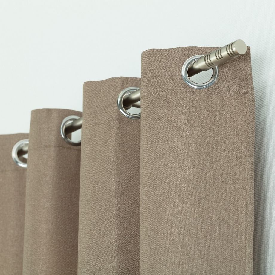 Zasłona BASIC na kółkach 140x280cm cappuccino 1 szt. 140x280 beżowy-brązowy