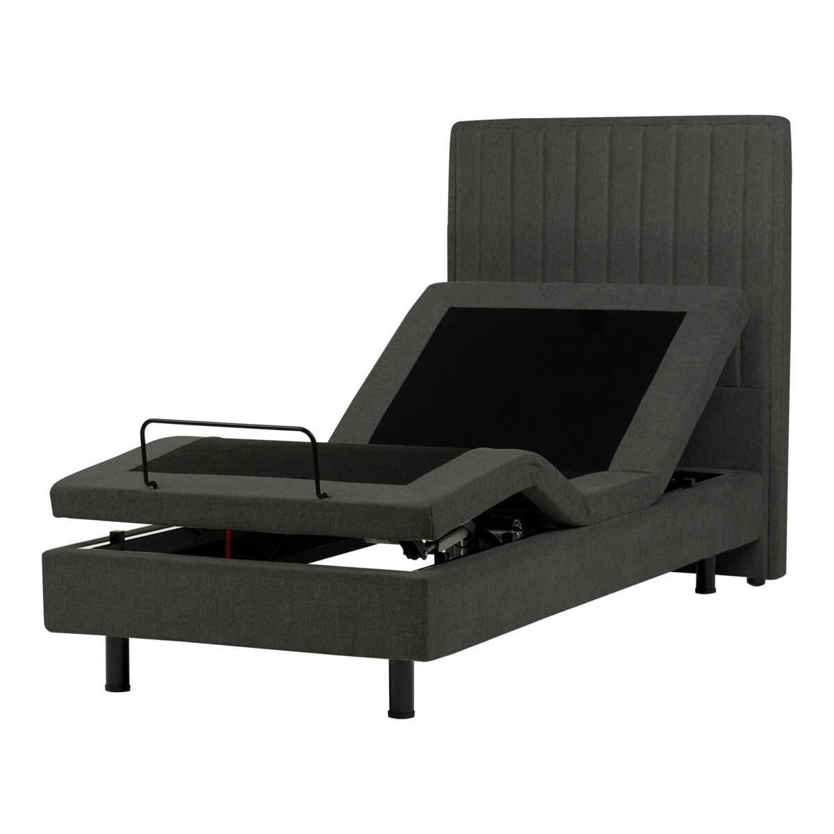 Łóżko regulowane DUKE II 90 x 200 cm Ciemnoszary