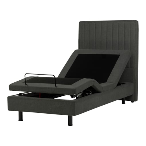 Łóżko regulowane DUKE II 90 x 200 cm Ciemnoszary