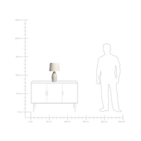 Lampa stołowa BILLY Ceramika Złamana biel