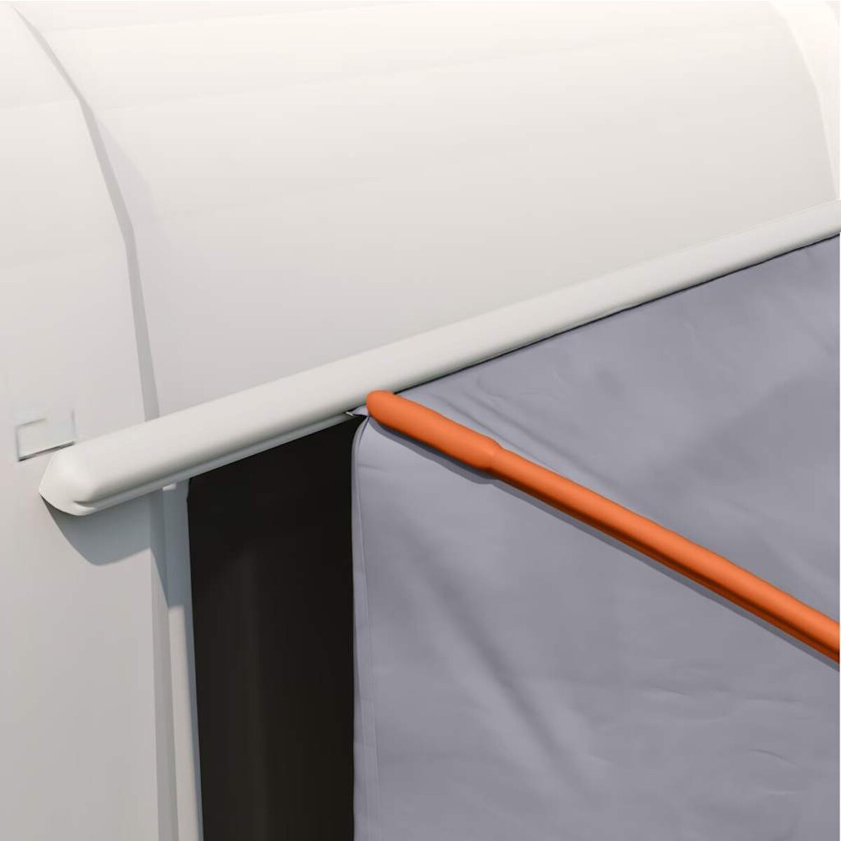 vidaXL Namiot z dachem Szary, Pomarańczowy i Czarny 194 x 180 x 210 cm