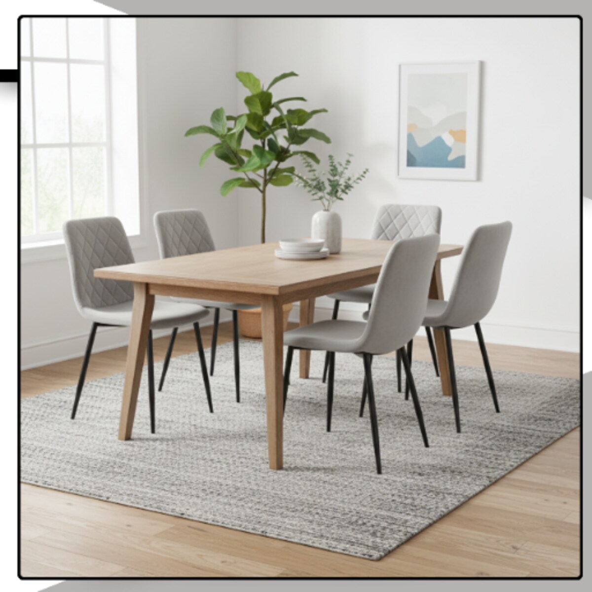 Krzesło szare tapicerowane pikowane welurowe nowoczesne wygodne velvet