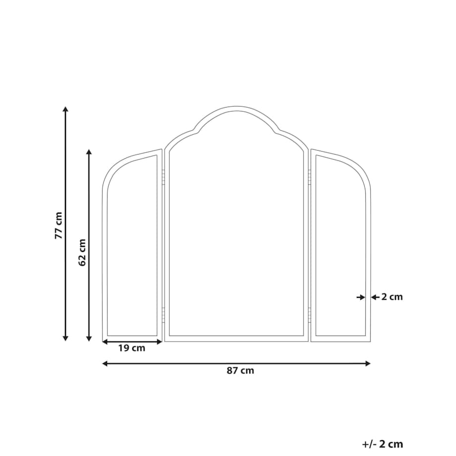 Lustro stojące Złoty SAVILLY