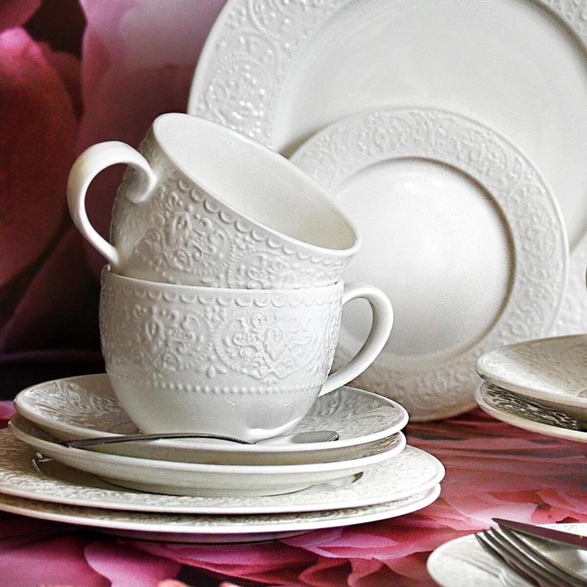 VILLA ITALIA Talerzyk deserowy śniadaniowy 20,5 cm porcelanowy GLORIETTA