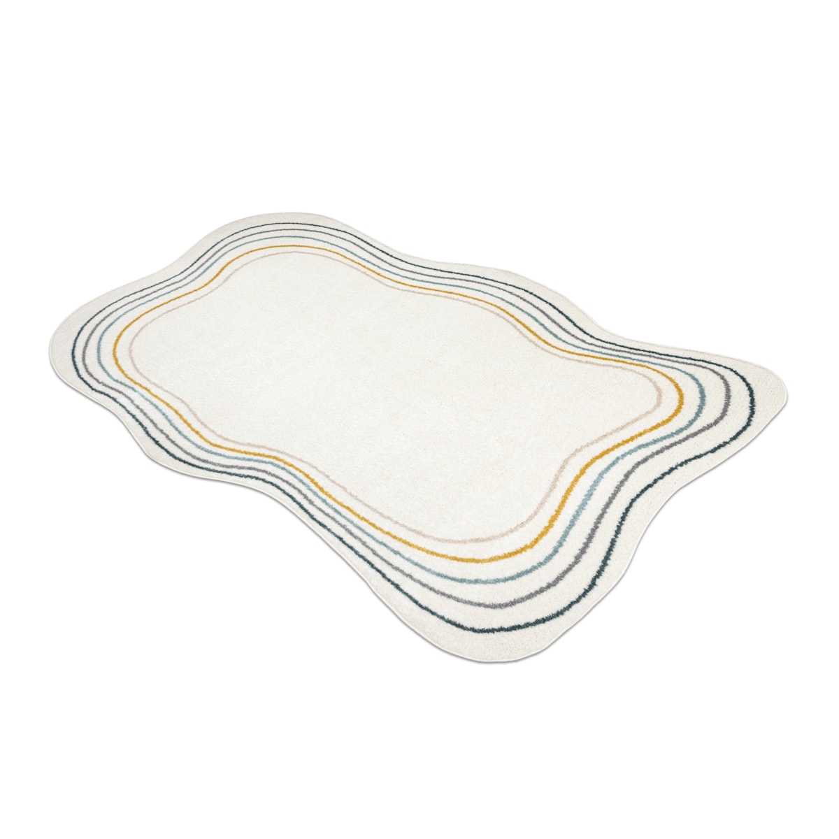 Dywan FUSION 5707 biały / ciemny zielony 160x220 cm