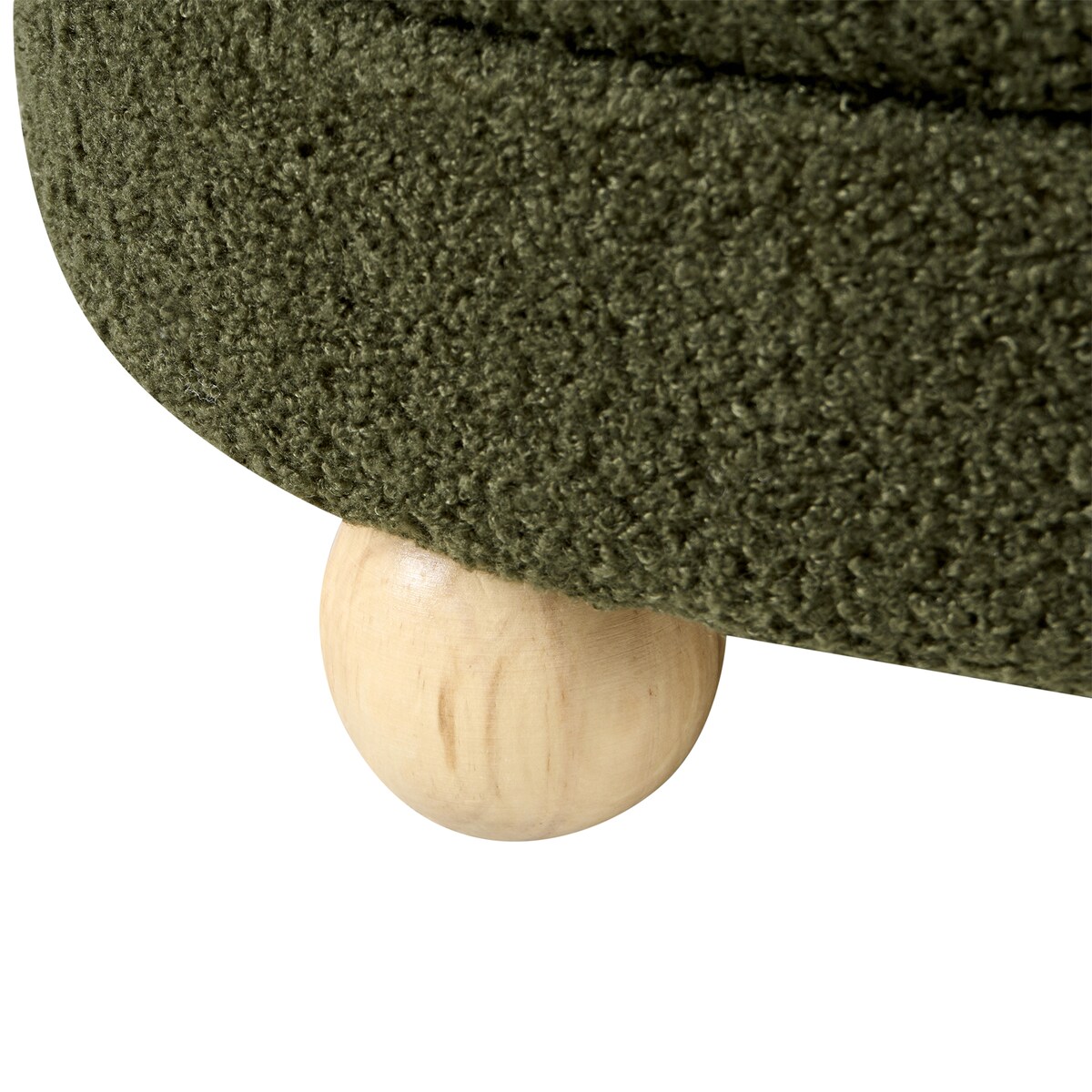 Puf CHILLY Boucle Zielony