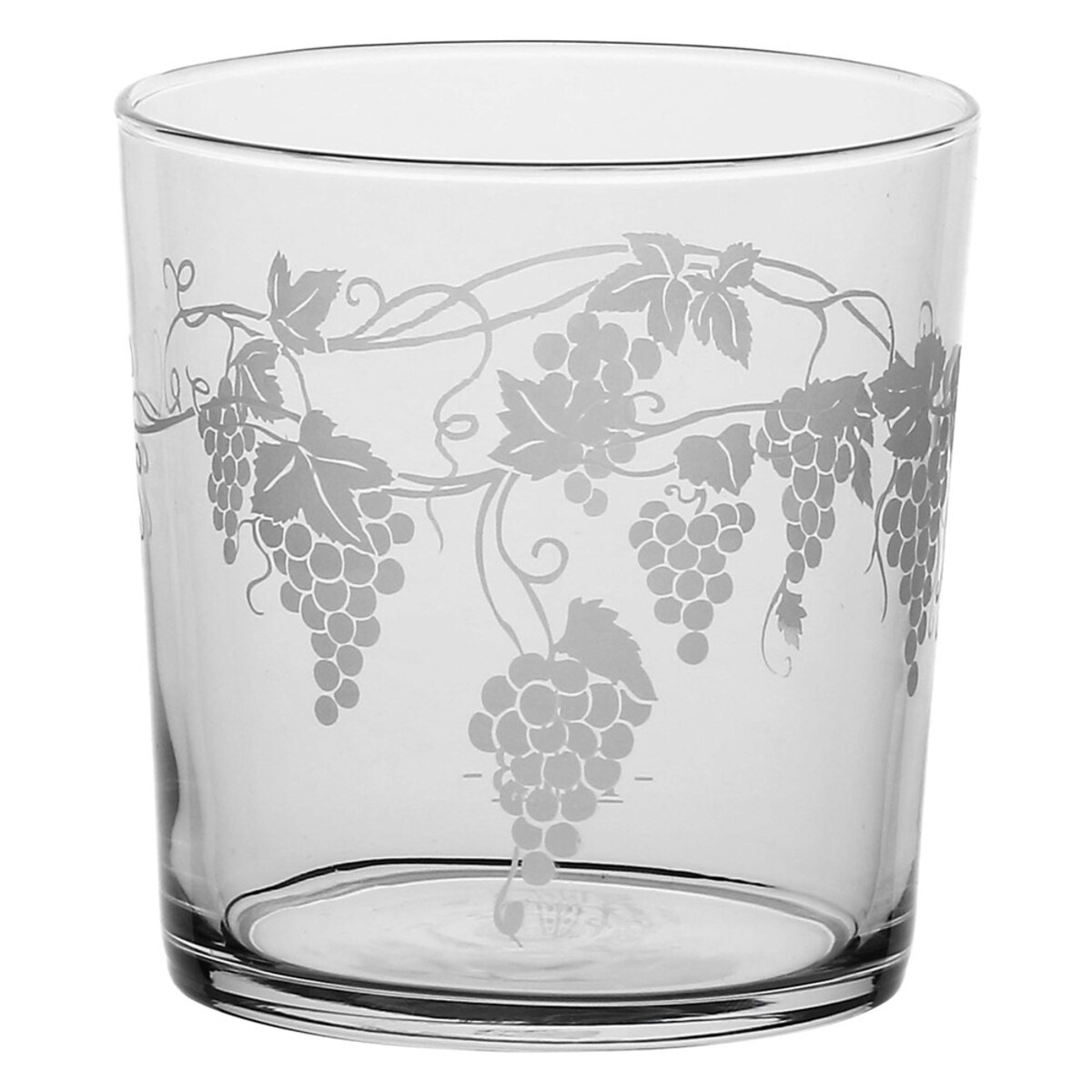 Zestaw 6 szklanek z grubym dnem Babila winogrono - Przezroczysty, 350 ml