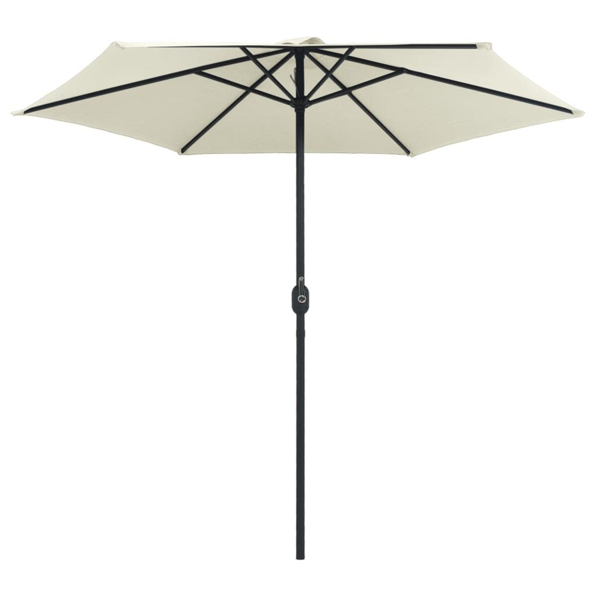 vidaXL Parasol ogrodowy na aluminiowym słupku, 270x246 cm, piaskowy