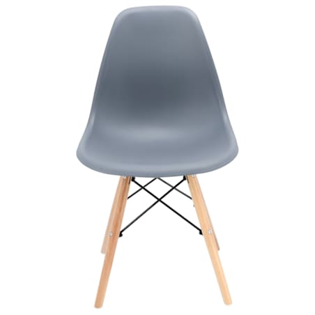 Krzesło skandynawskie wyprofilowane EVA szare