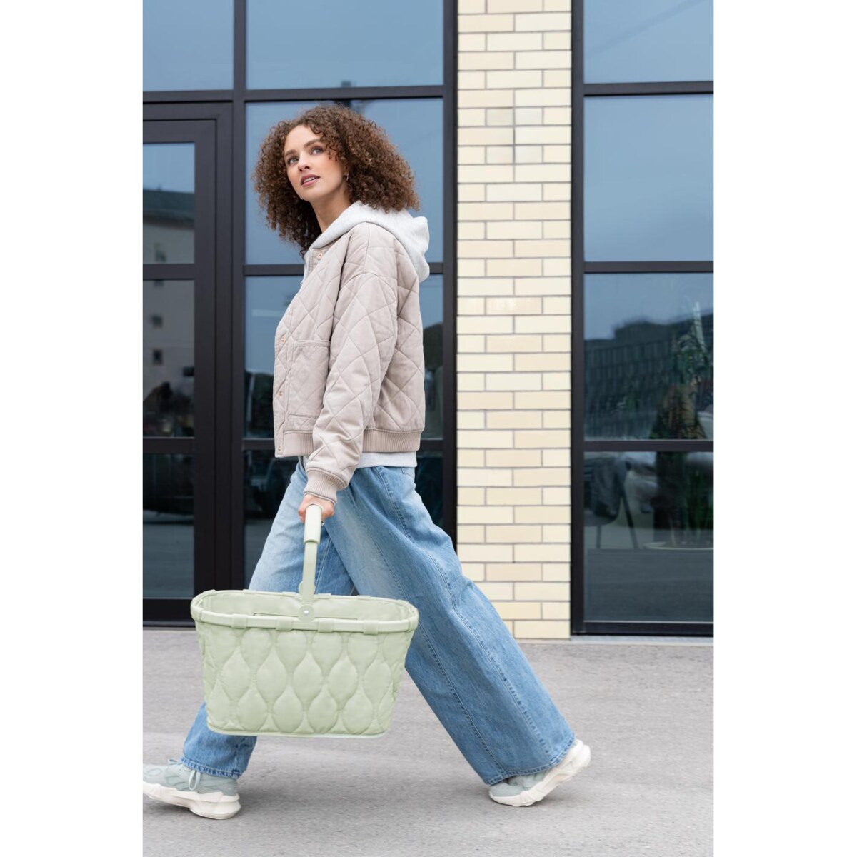 Koszyk CARRYBAG, puffer iced matcha