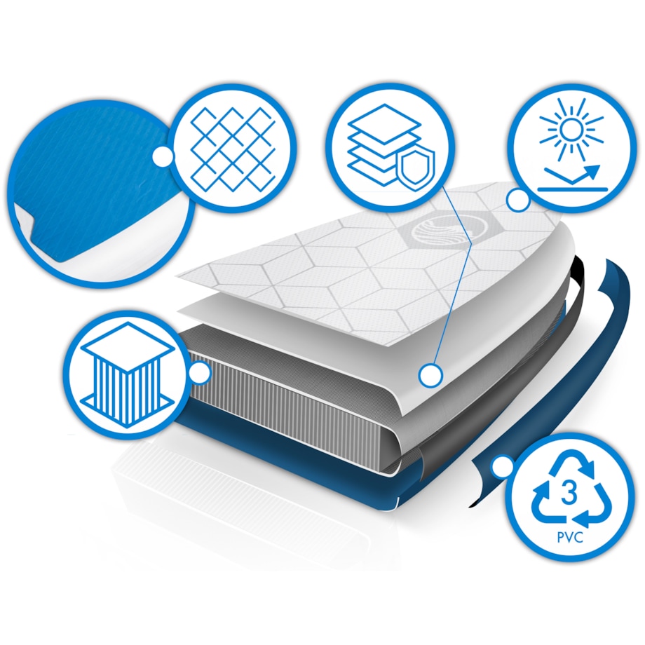 Deska SUP do pływania pompowana Paddle Aquasurf 320cm Neo-Sport