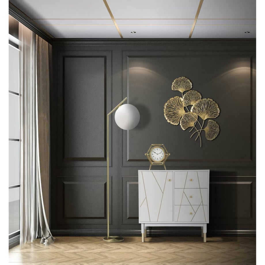 Lampa podłogowa w formie kuli GLAMY, wys. 179 cm