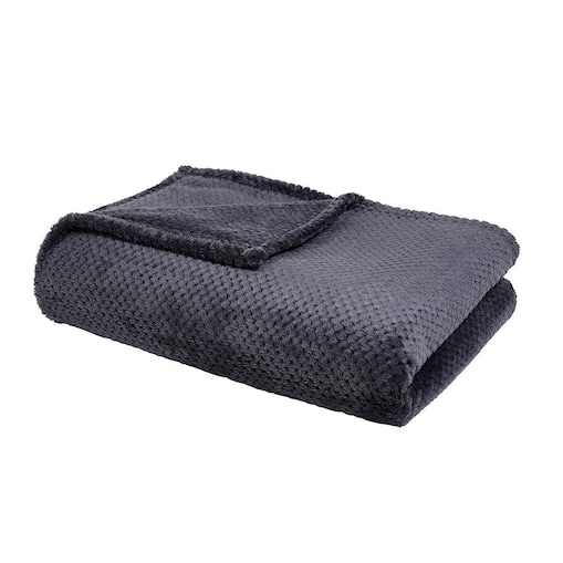 Gruby koc, wzór rombów, 150 x 200 cm