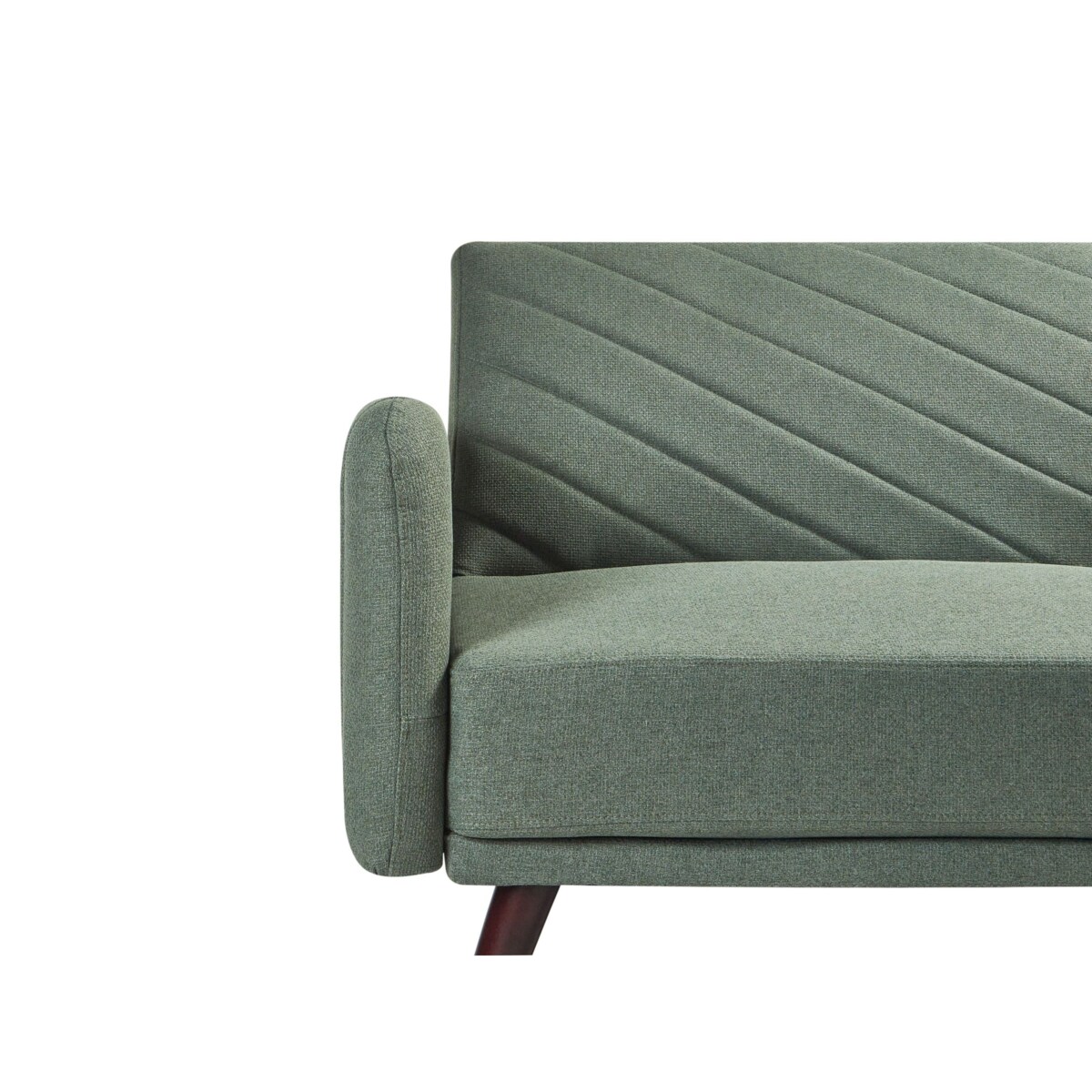 Sofa rozkładana SENJA Jasnozielony Len syntetyczny