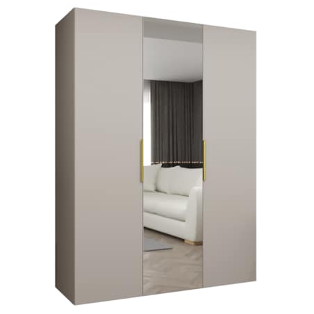 Szafa uchylna otwierana MARBELLA 2 150 wys. 202 cm Kaszmir + u. Złoty