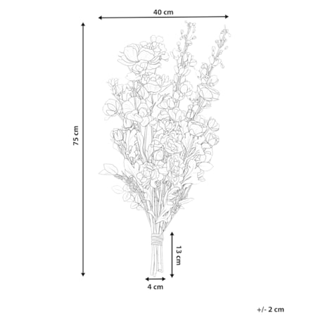 Bukiet sztucznych kwiatów GRADIL 75 cm Kolorowy