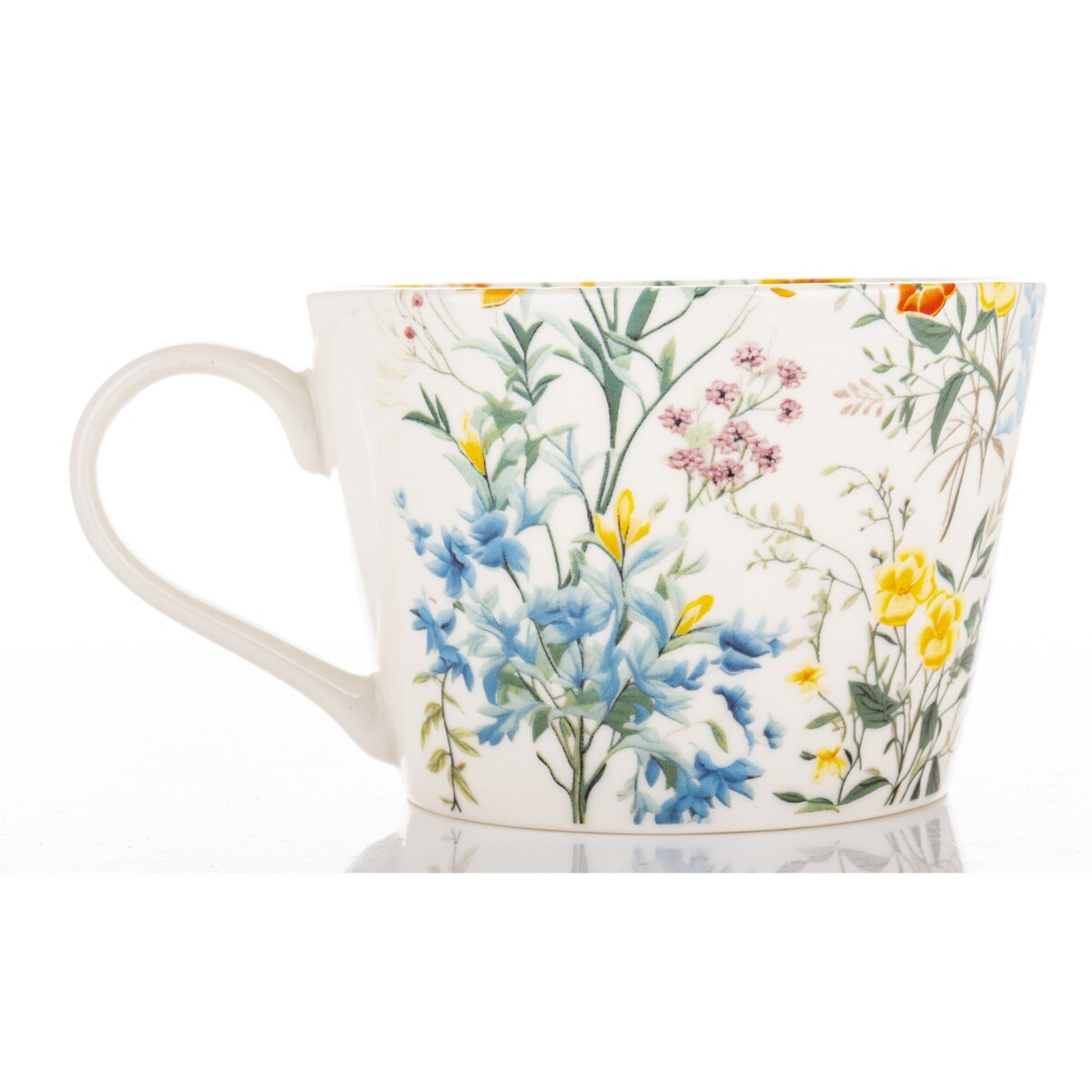 Kubek porcelanowy 450 ml FLORES lato 8x15x11,5 cm