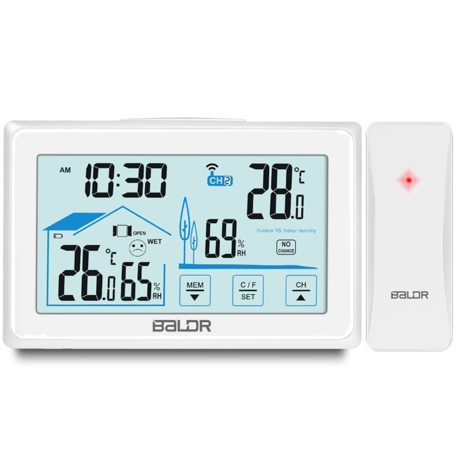 Bezprzewodowa stacja pogodowa pogody higrometr Baldr