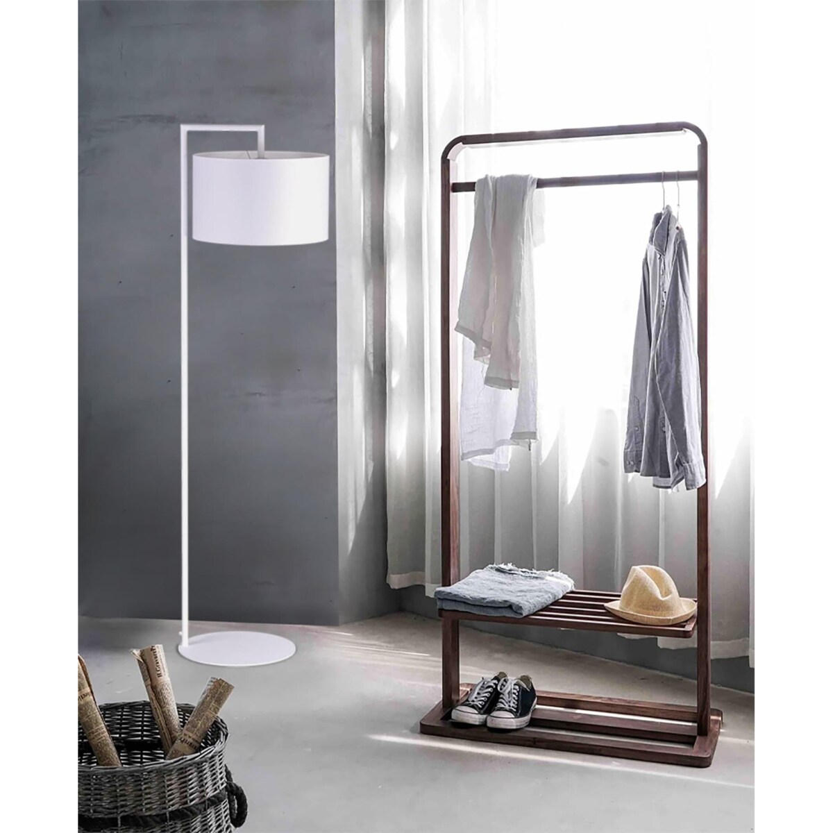 Lampa podłogowa K-4333 z serii SIMONE WHITE