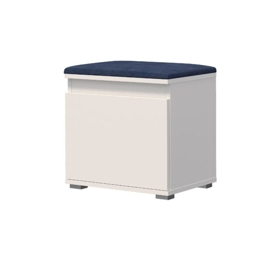 Szafka na buty z siedziskiem SINGAPUR 50 biała/granatowa