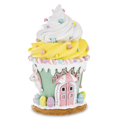 Dekoracja - wielkanocny domek LED 21,5x12x12 cm TORRE - II okrągły