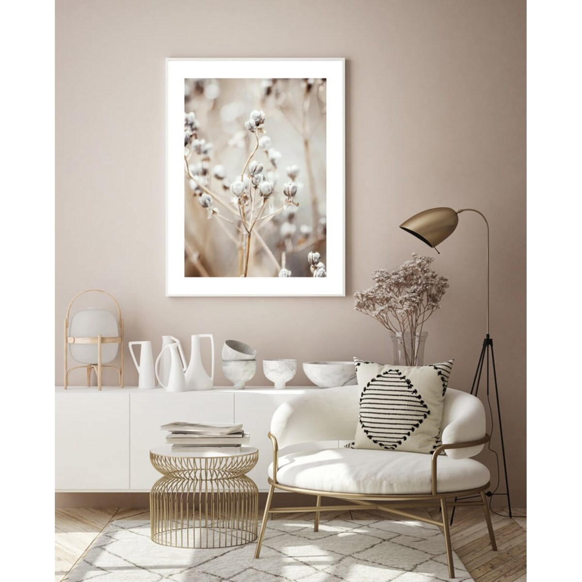 Poster Story, Plakat, Obraz - Bawełna na Łące, wymiary 50 x 70 cm