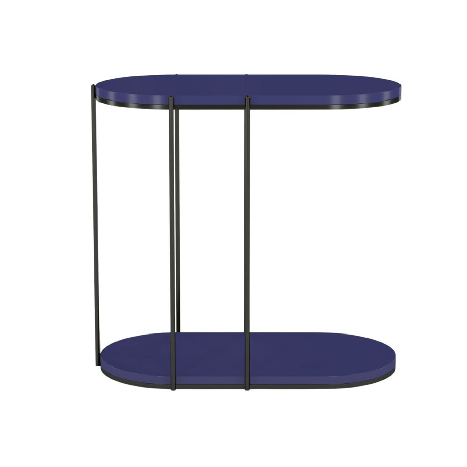 Stolik pomocniczy Skandica LOCO na metalowym stelażu / kolor granat szlachetny