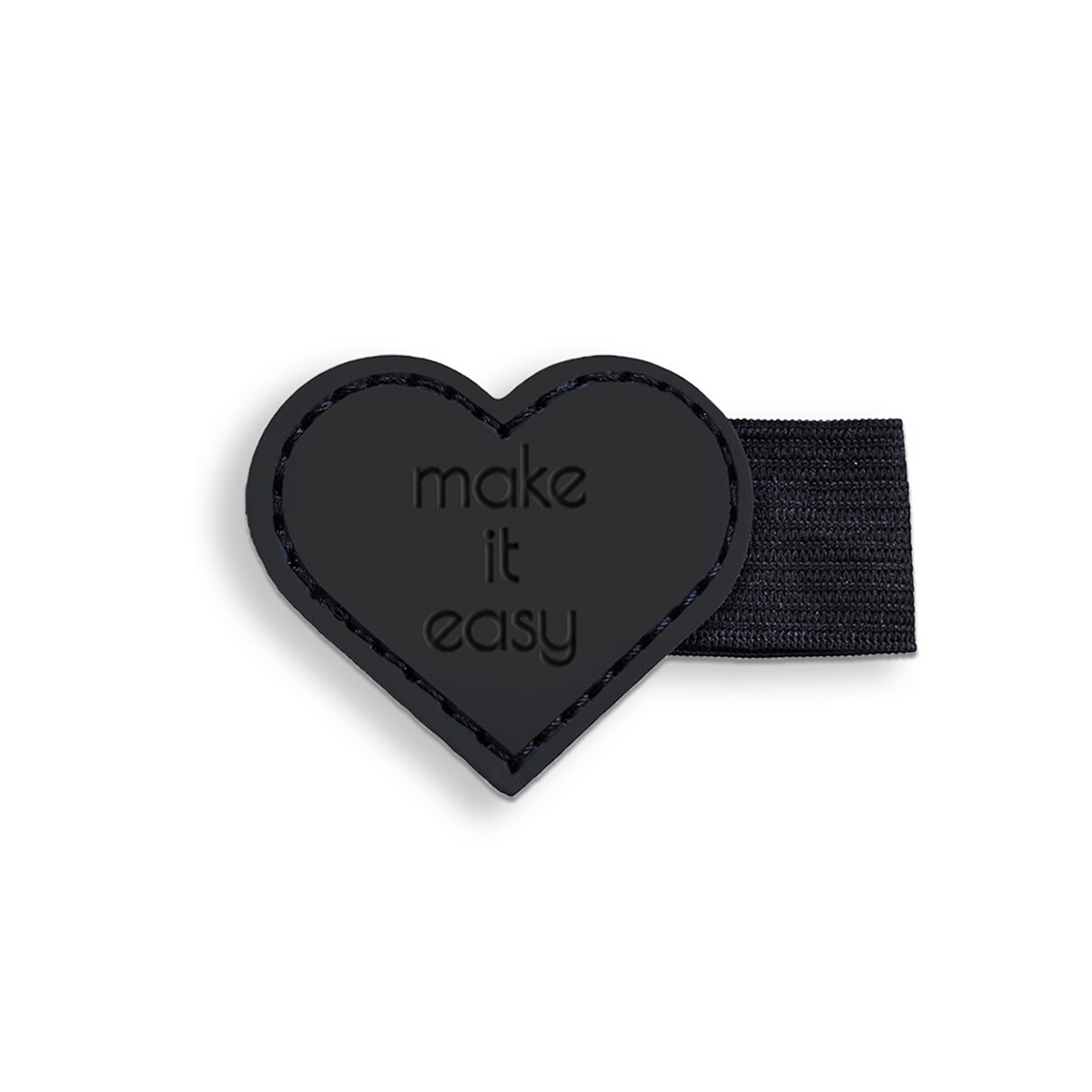 UCHWYT WKLEJANY NA DŁUGOPIS SERCE - BLACK!