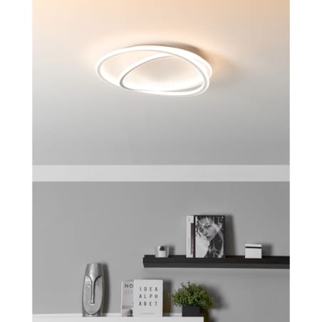 Lampa sufitowa LED biała LEYLAN