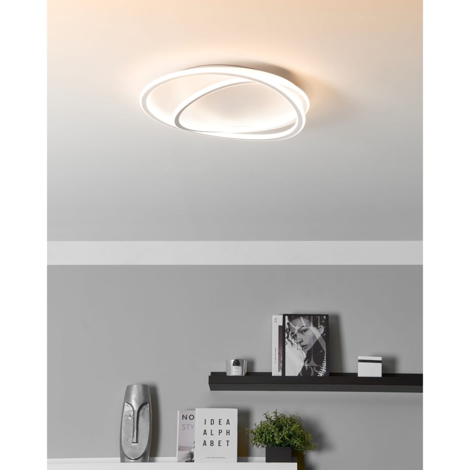 Lampa sufitowa LED biała LEYLAN