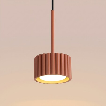 Lampa wisząca AURA 1 ochra czerwona Gx53
