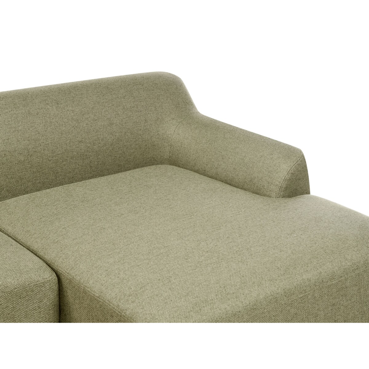 Sofa narożna lewostronna SOSJO Oliwkowy Tkanina Lewostronny