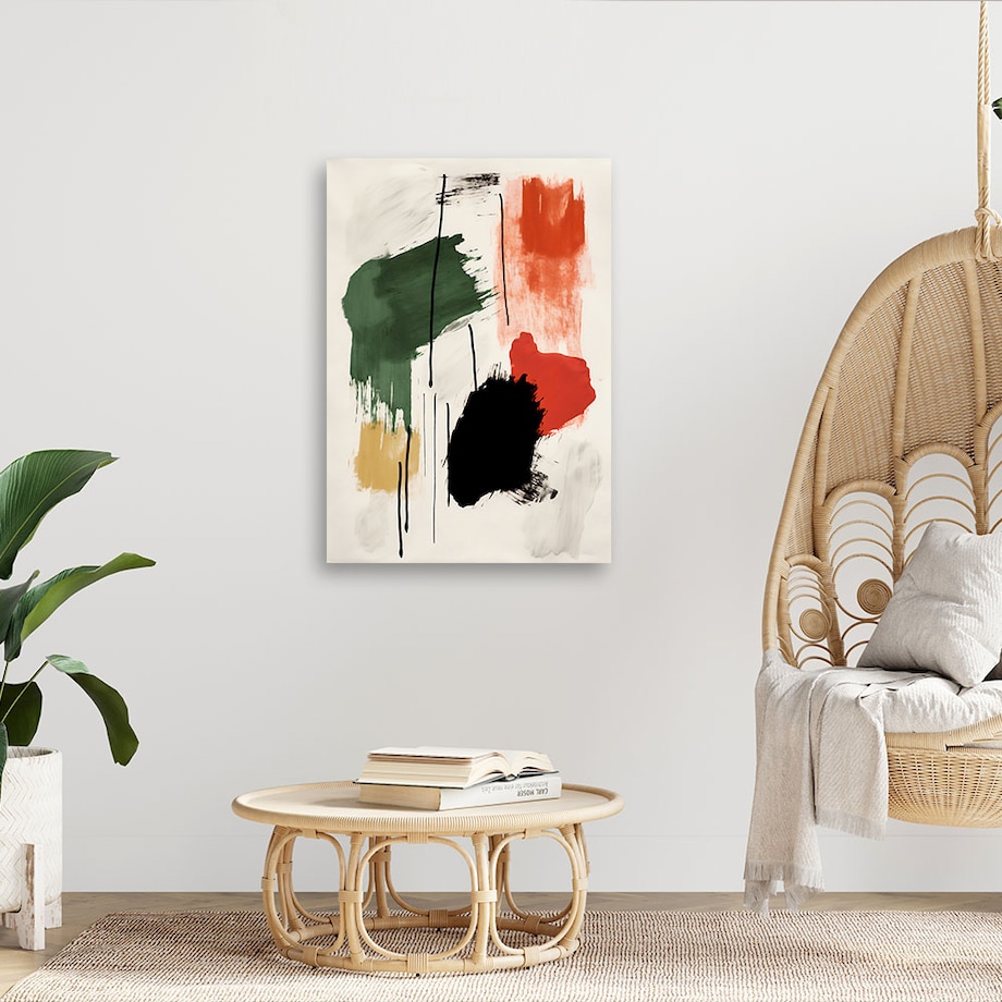 Obraz na płótnie, Abstrakcyjna kompozycja barw